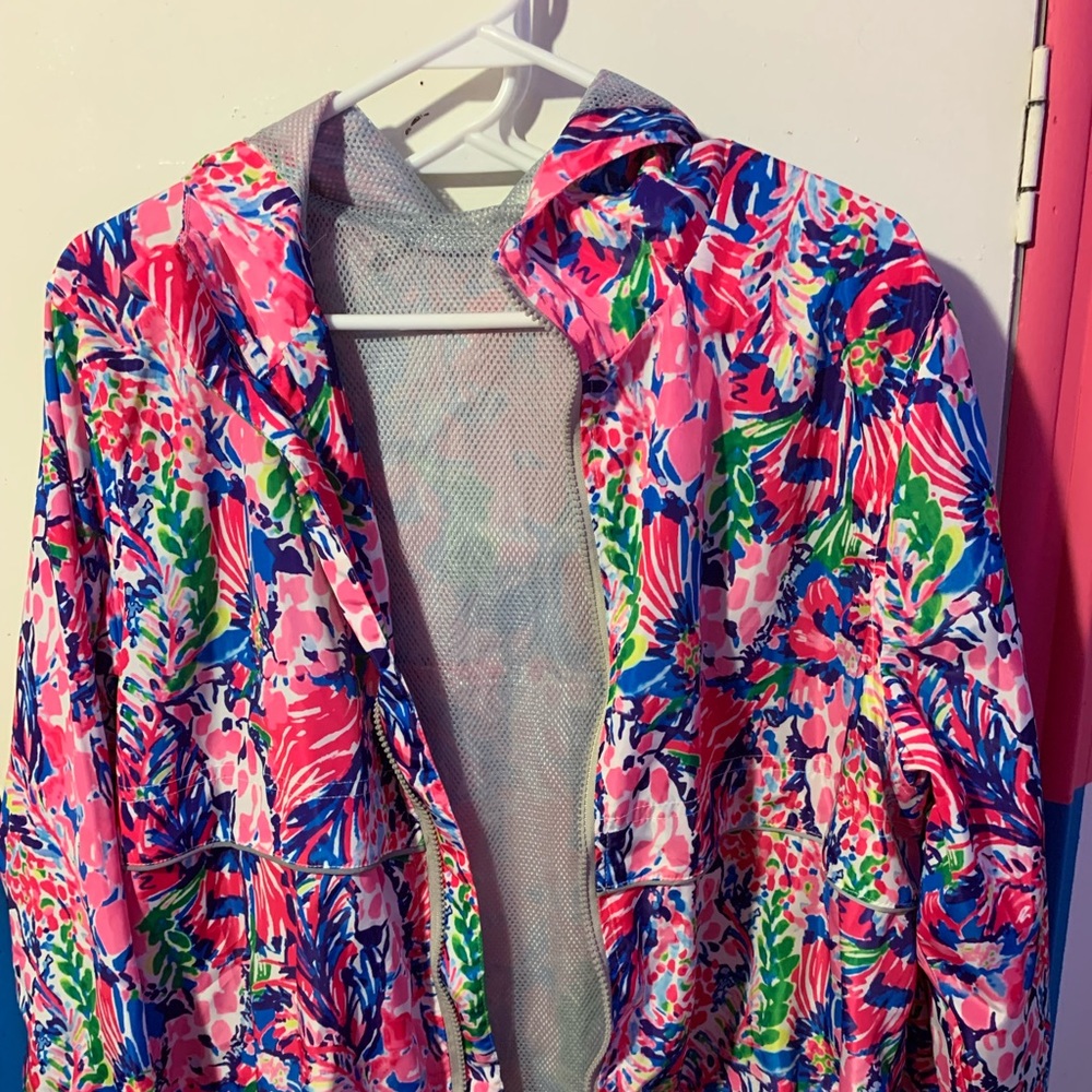 Lily Pulitzer inspired rain/wind jacket